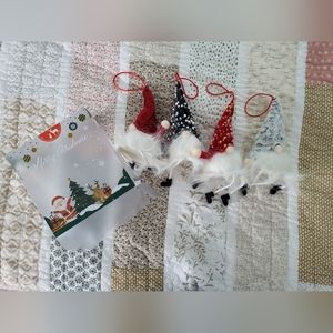 Christmas Gnomes 4 Piece Ornament Set